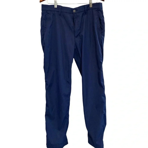 Land's End Traditional Fit Travel Chinos Navy Blue Sz 34x30 - Picture 2 of 9